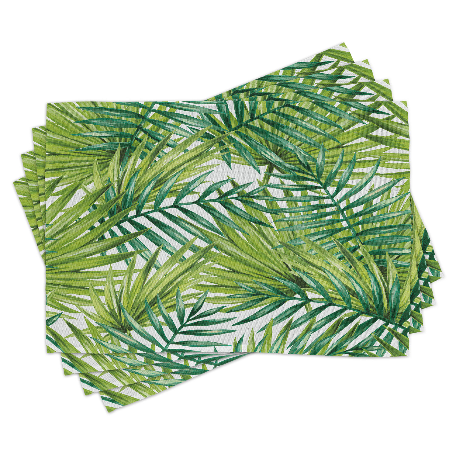 Set of 6 Stain Heat Resistant Placemats Linen-Like 12x18 Inch Kitchen Dining Table Mats Tropical Green Banana Leaf Placemats Non Slip Set of 6 Stain Heat Resistant Placemats Linen-Like 12x18 Inch Kitchen Dining Table Mats Tropical Green Banana Leaf Placemats Non Slip